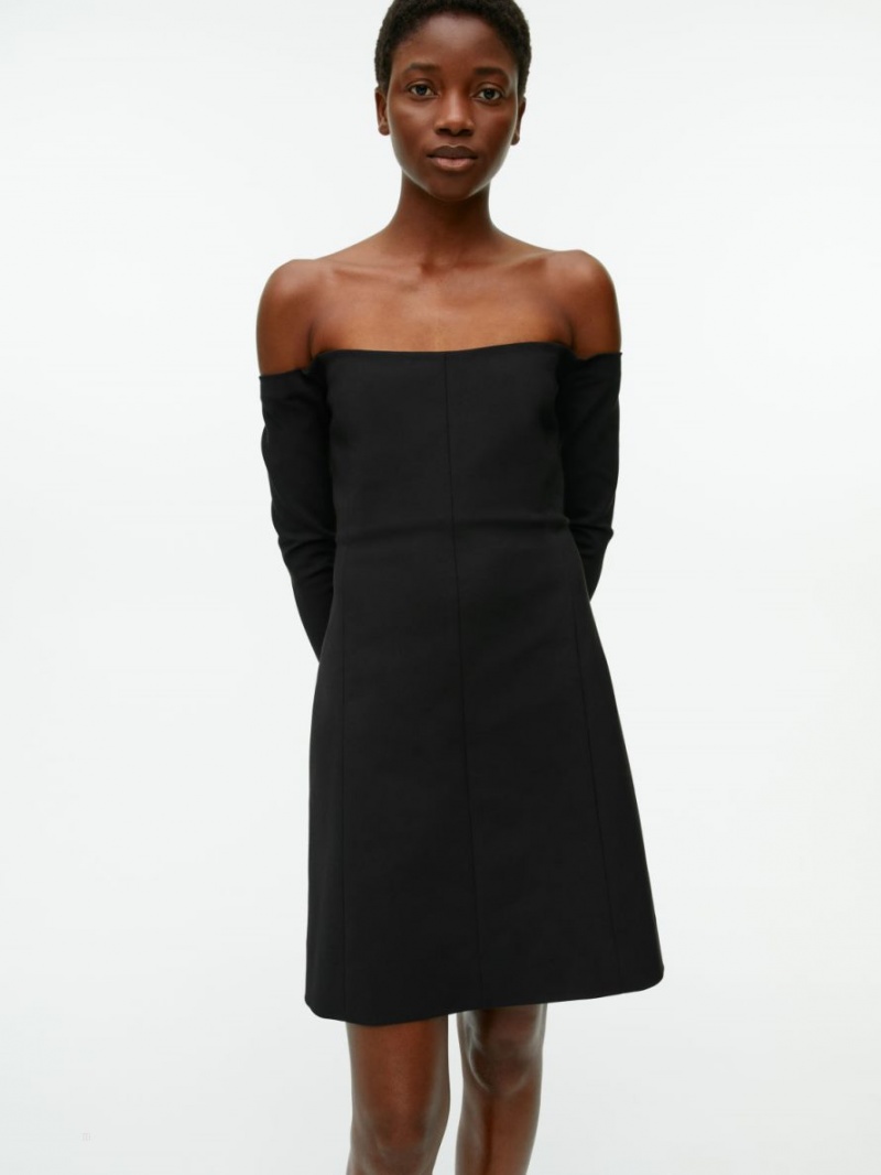 Rochie Arket Off-Shoulder Mini Dama Negrii | Romania-ZJSE98407