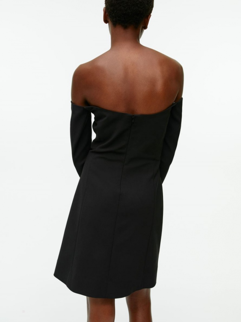 Rochie Arket Off-Shoulder Mini Dama Negrii | Romania-ZJSE98407