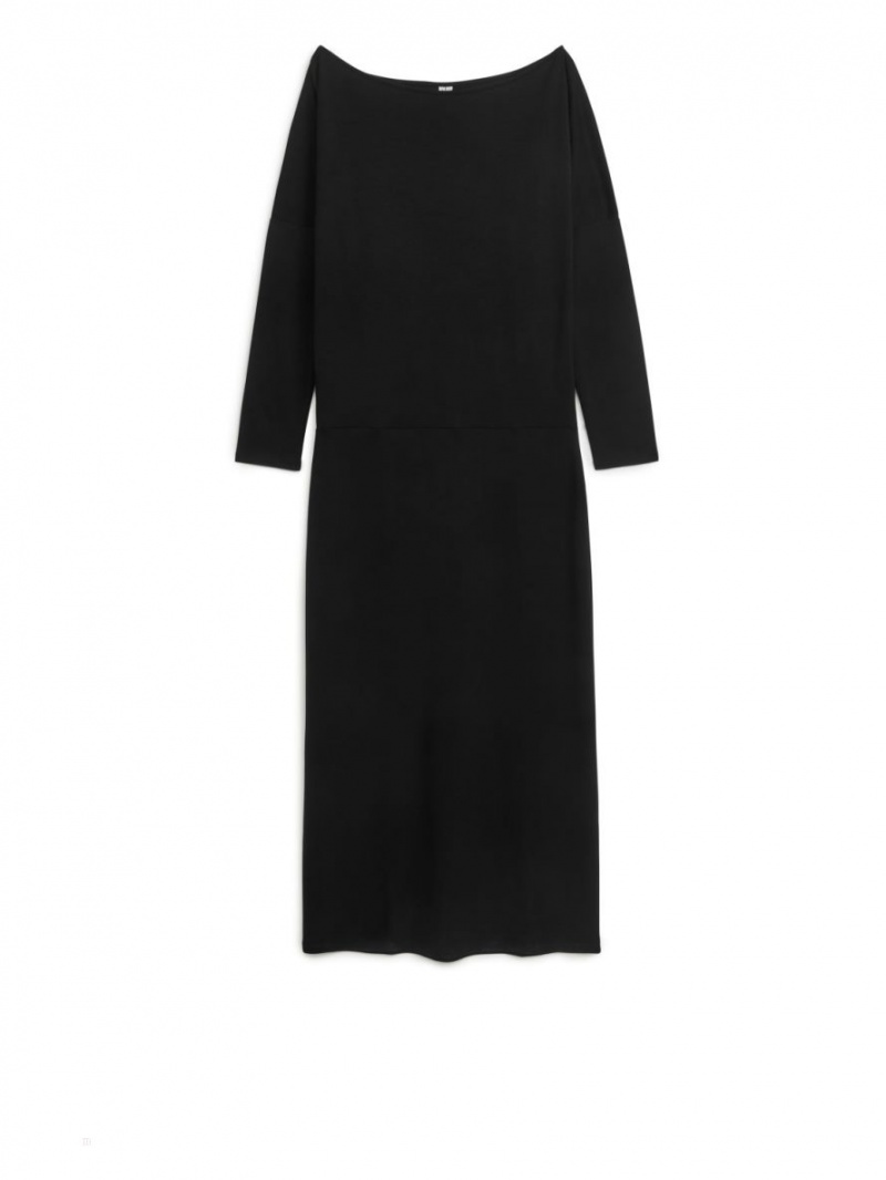 Rochie Arket Off Shoulder Dama Negrii | Romania-HWPV83264
