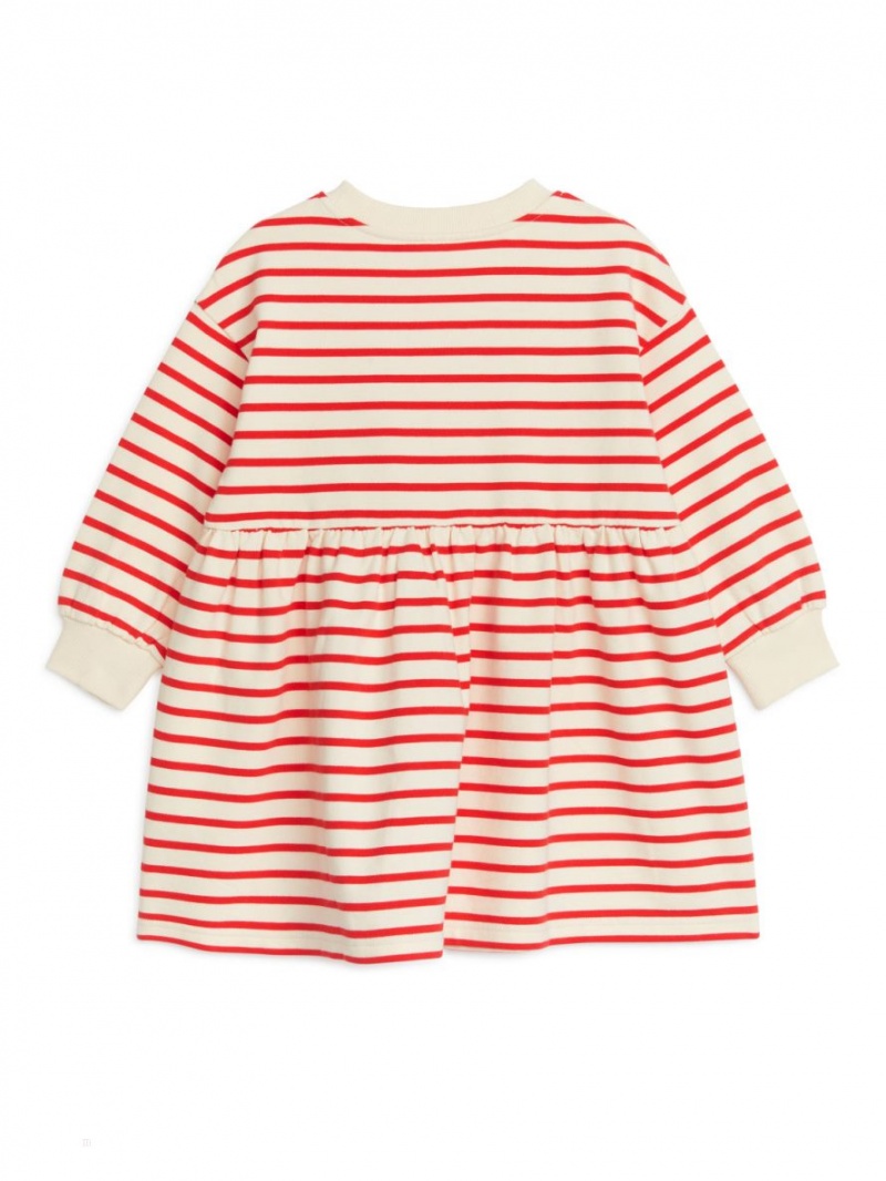 Rochie Arket Oversized Sweatshirt Fete Albi Rosii | Romania-OZMK08617