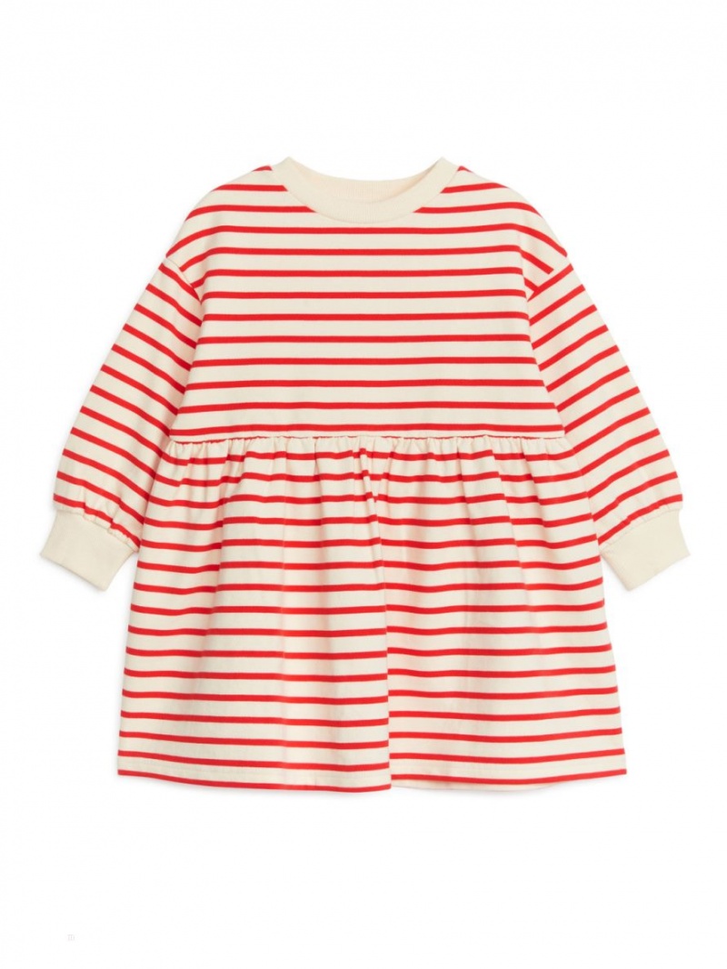 Rochie Arket Oversized Sweatshirt Fete Albi Rosii | Romania-OZMK08617