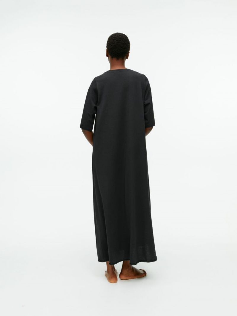 Rochie Arket Relaxed Bumbac Dama Negrii | Romania-VRJW43167