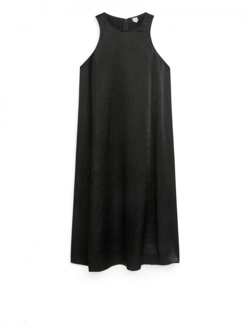 Rochie Arket Satin Dama Negrii | Romania-MJNF98205