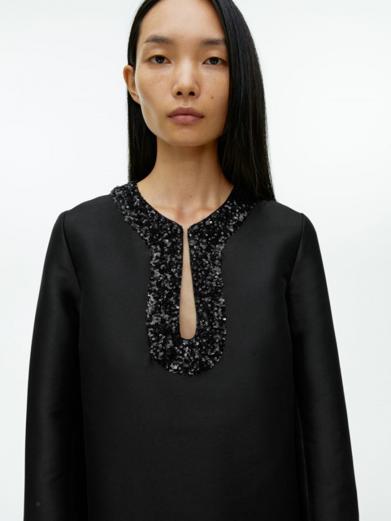Rochie Arket Sequin-Detail Mini Dama Negrii | Romania-JIMD18097