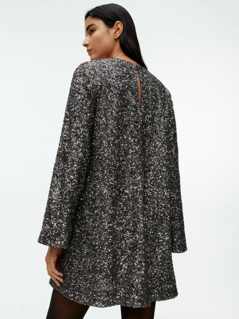 Rochie Arket Sequin Mini Dama Gri Inchis | Romania-WBZF79820