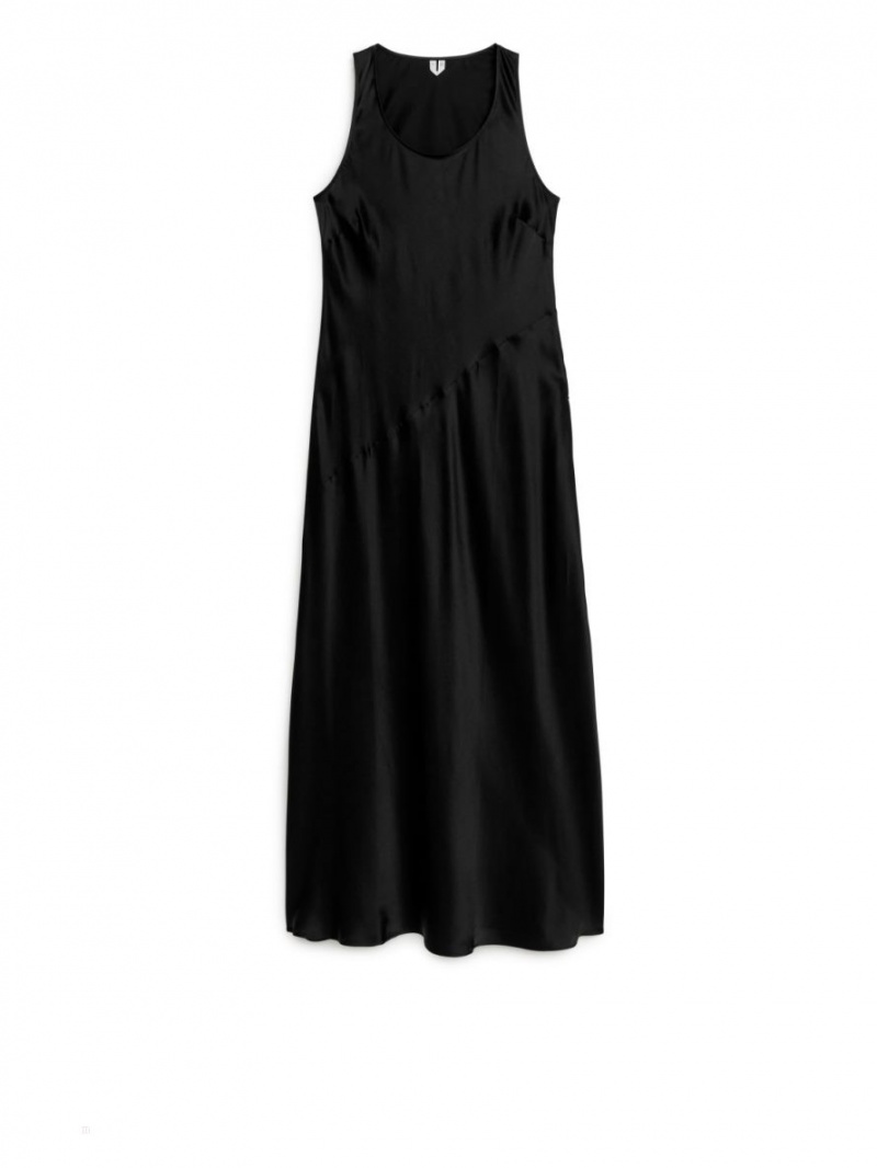Rochie Arket Silk Slip Dama Negrii | Romania-UFHY28149