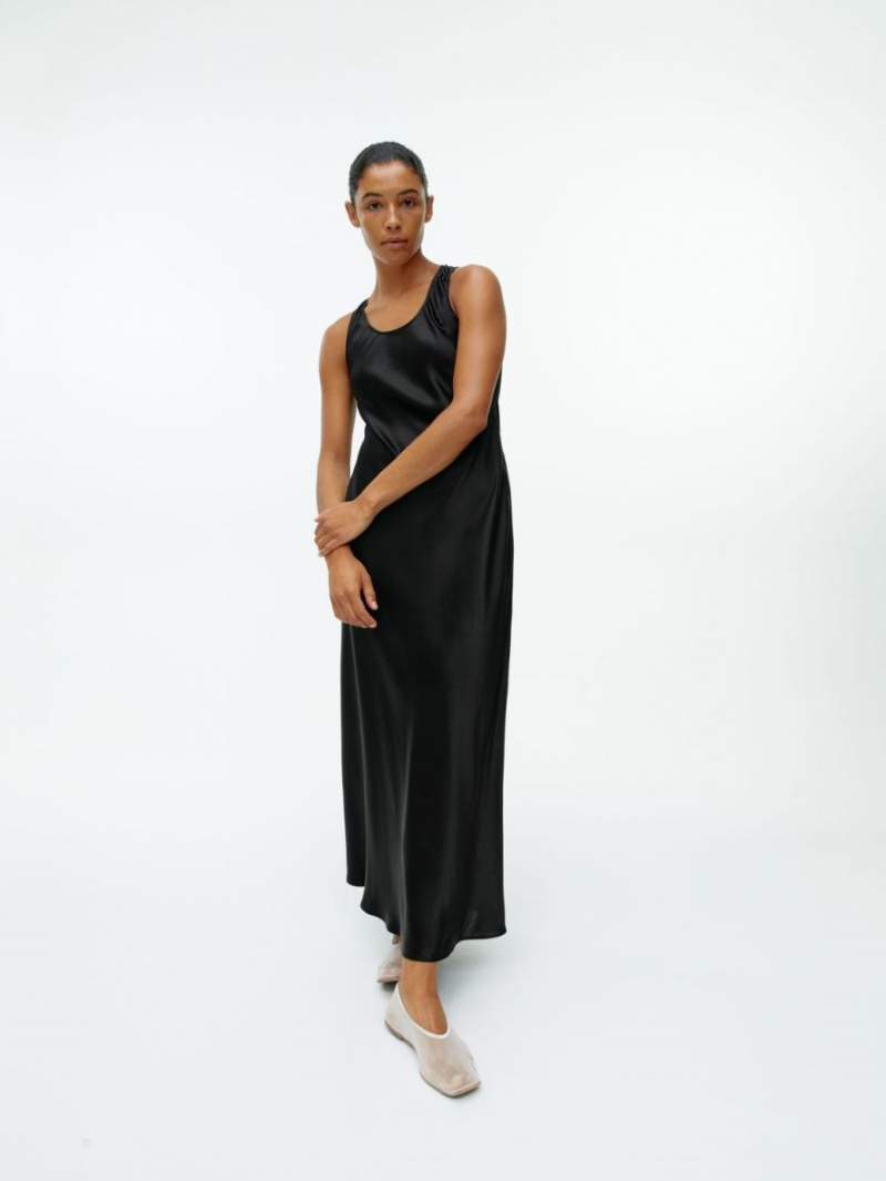 Rochie Arket Silk Slip Dama Negrii | Romania-UFHY28149