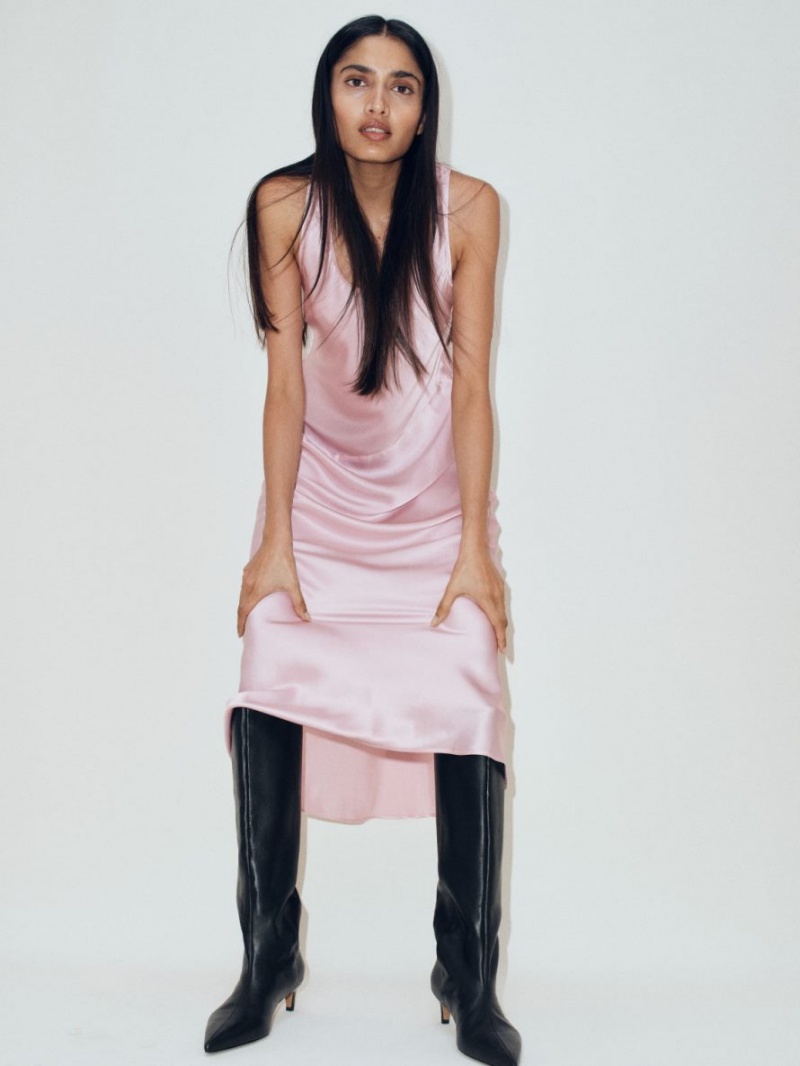 Rochie Arket Silk Slip Dama Roz | Romania-NGZB07582