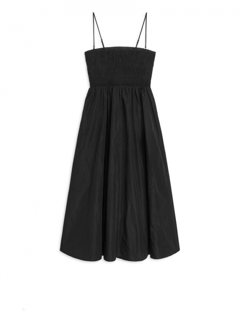 Rochie Arket Taffeta Tube Dama Negrii | Romania-KBST63485