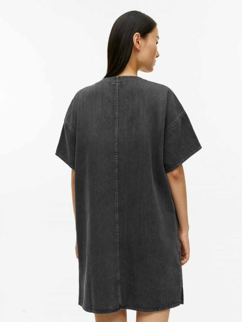 Rochie Arket Utility Denim Dama Negrii | Romania-JKRU65942