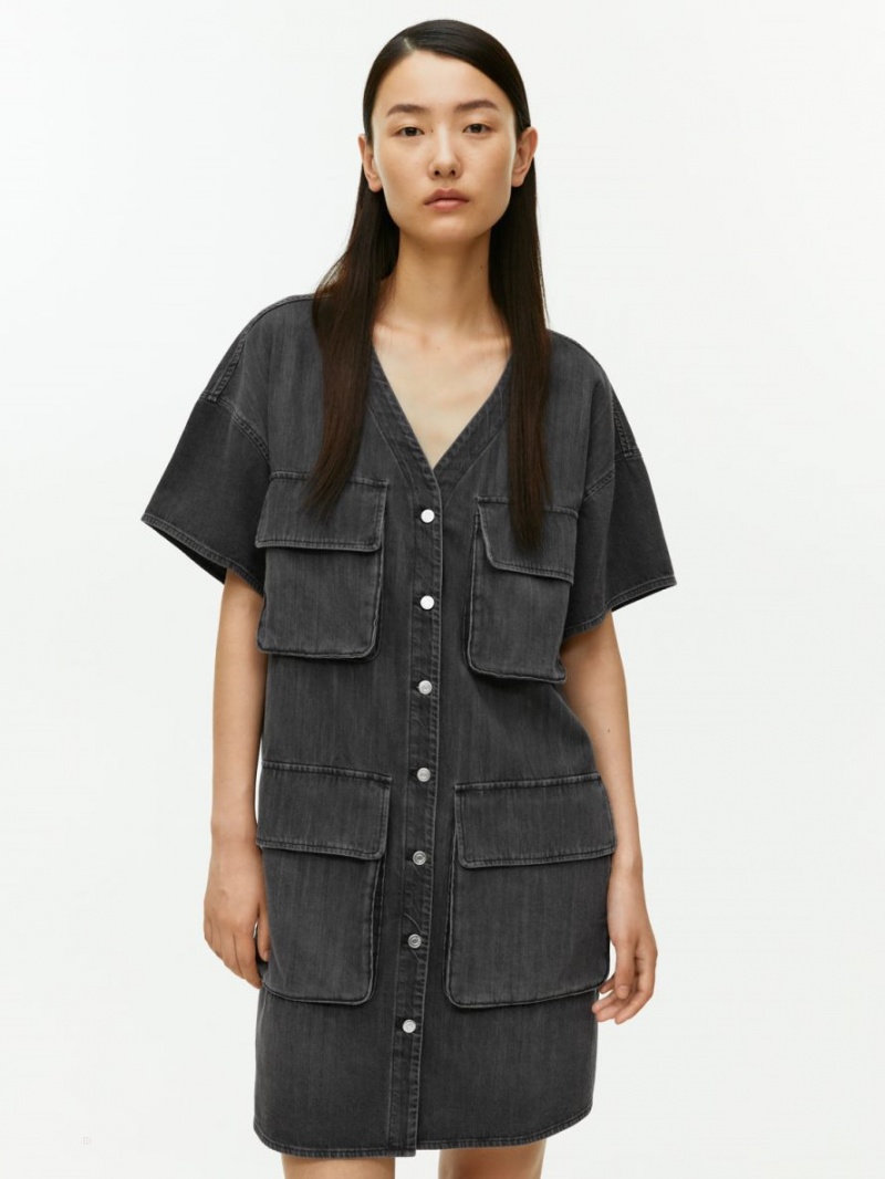 Rochie Arket Utility Denim Dama Negrii | Romania-JKRU65942