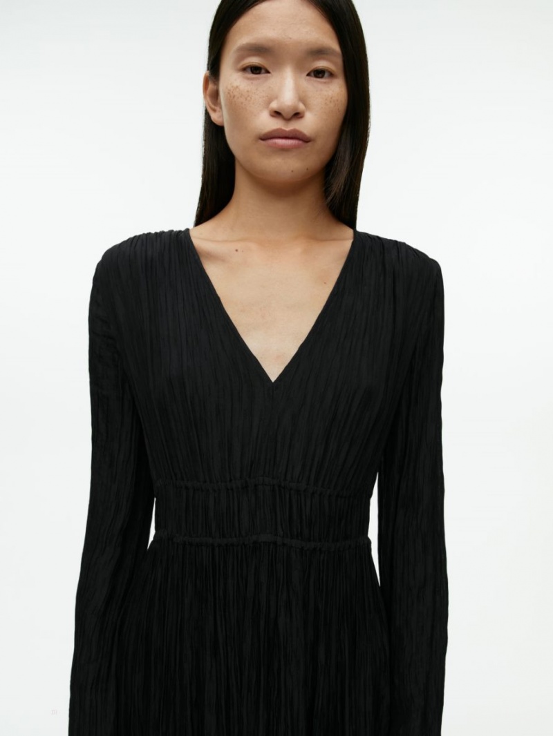 Rochie Arket V-Neck Dama Negrii | Romania-JXOR80749