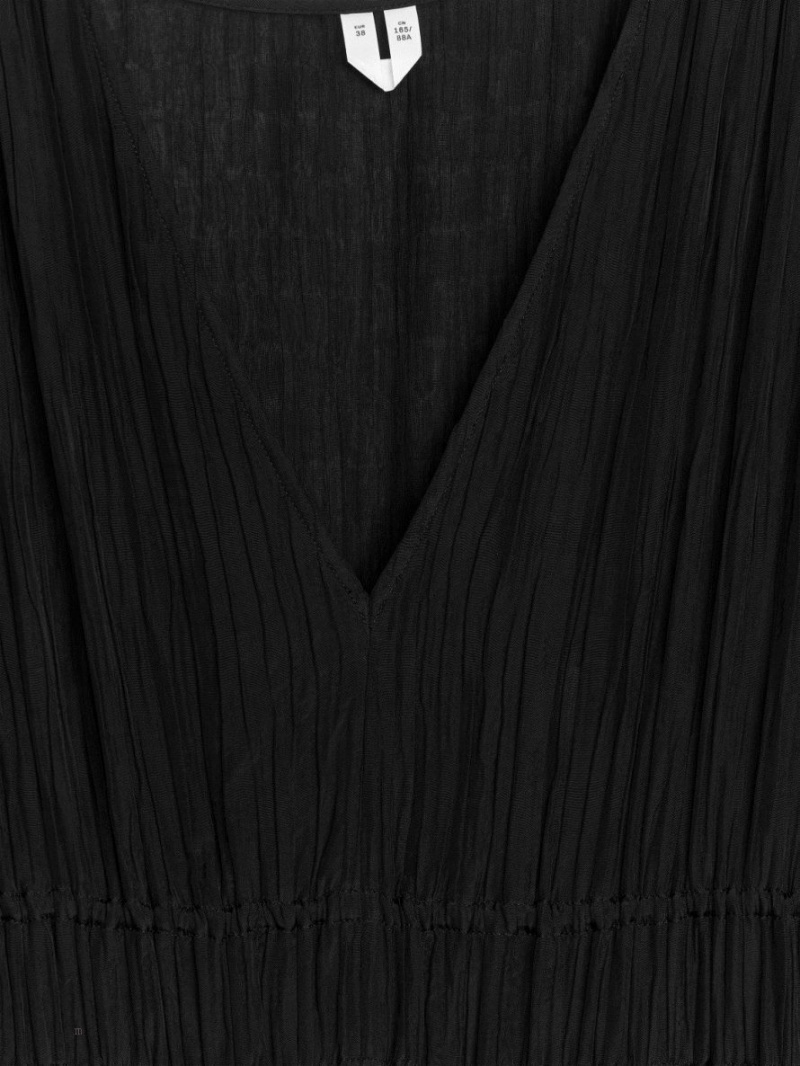 Rochie Arket V-Neck Dama Negrii | Romania-JXOR80749