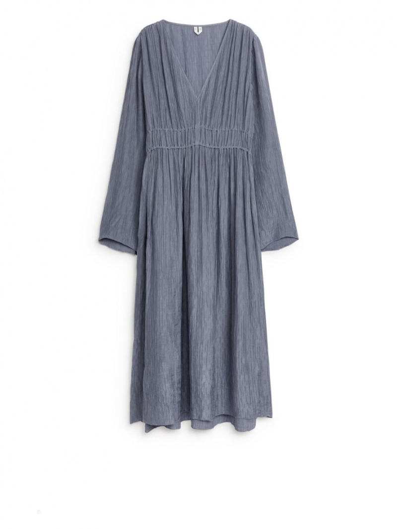Rochie Arket V-Neck Dama Violet | Romania-MRAX32617
