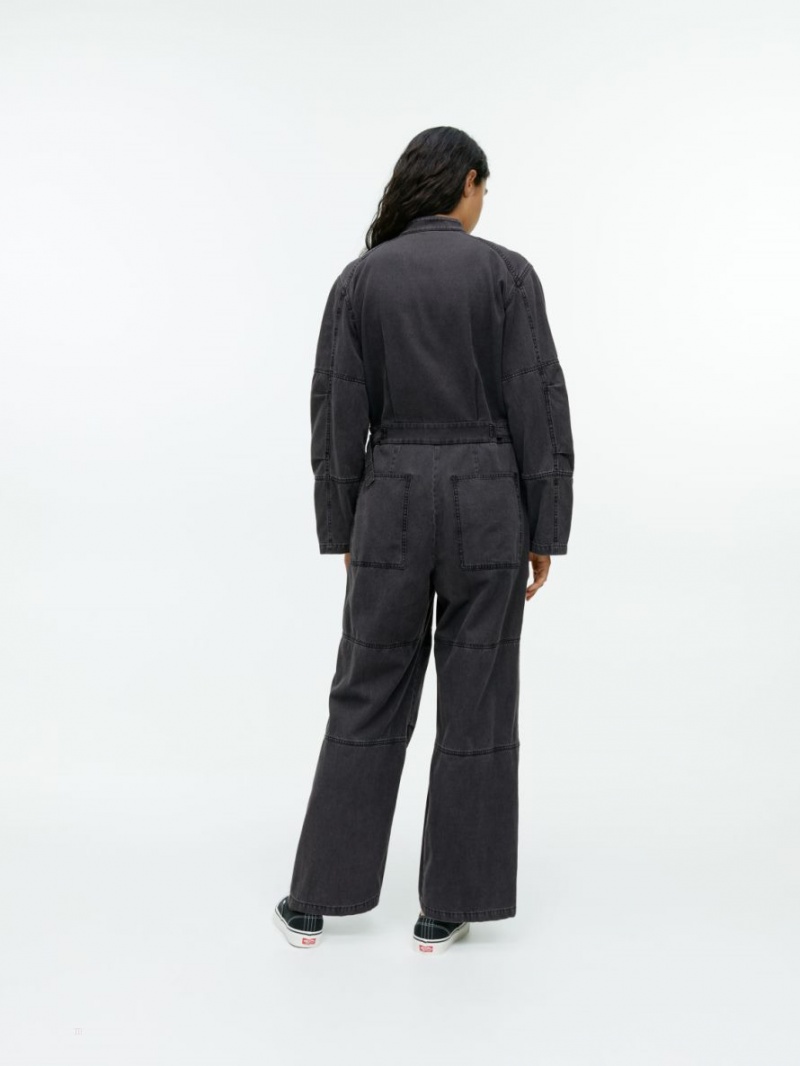 Salopeta Arket Denim Jumpsuit Dama Gri | Romania-PHWF40718