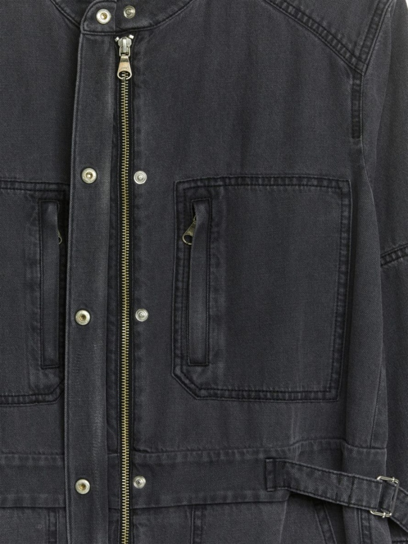 Salopeta Arket Denim Jumpsuit Dama Gri | Romania-PHWF40718