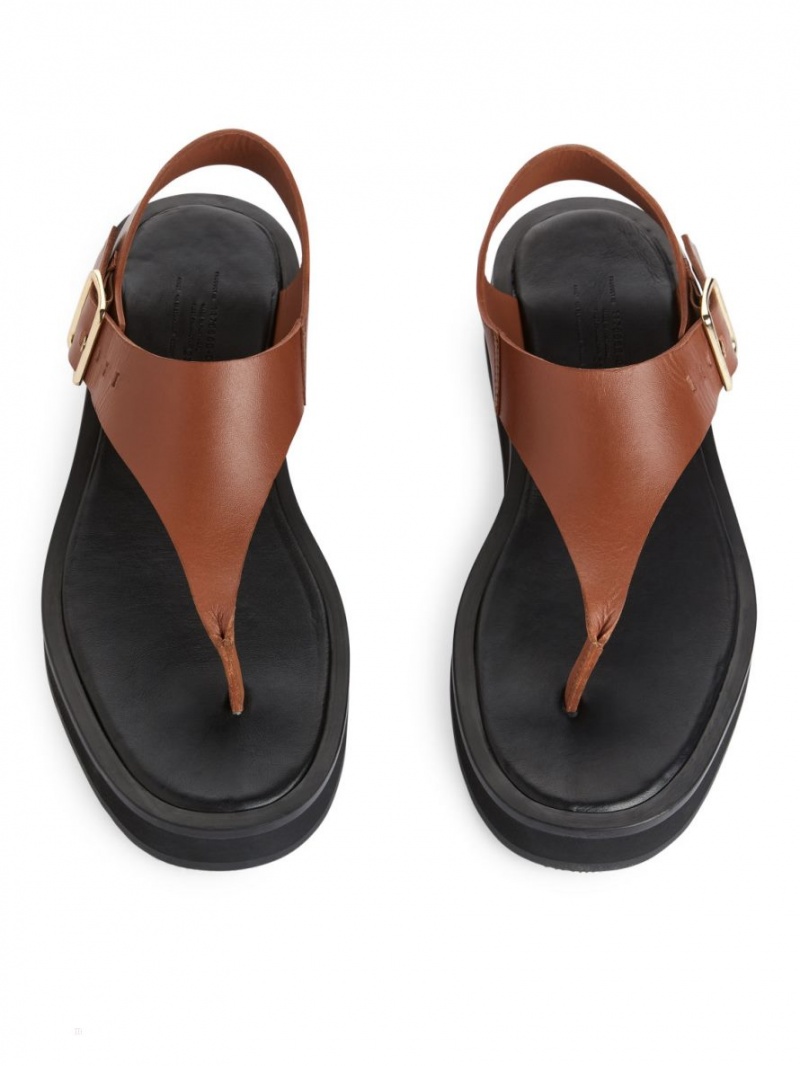 Sandale Arket Grosolan Piele Dama Maro | Romania-MRCT12896