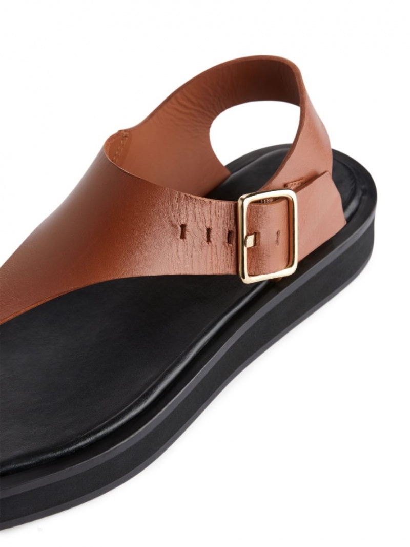 Sandale Arket Grosolan Piele Dama Maro | Romania-MRCT12896