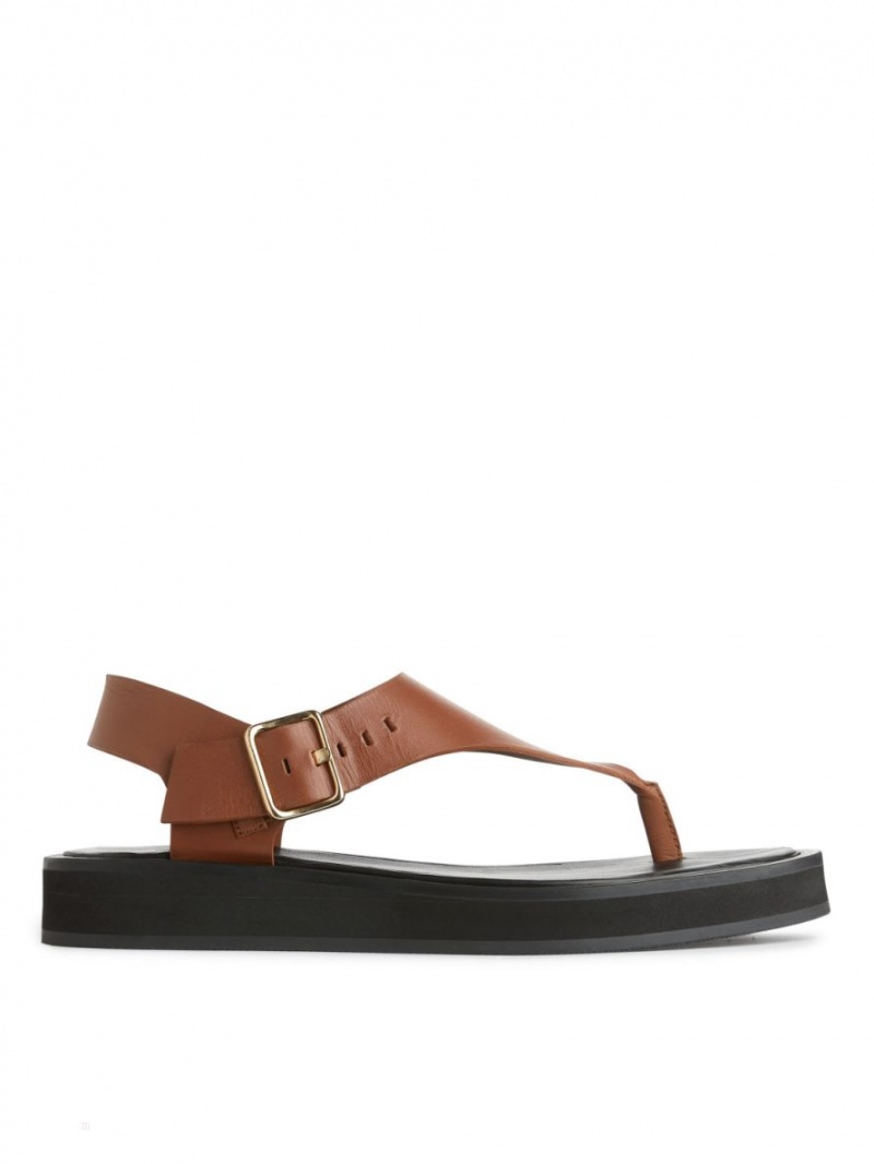 Sandale Arket Grosolan Piele Dama Maro | Romania-MRCT12896