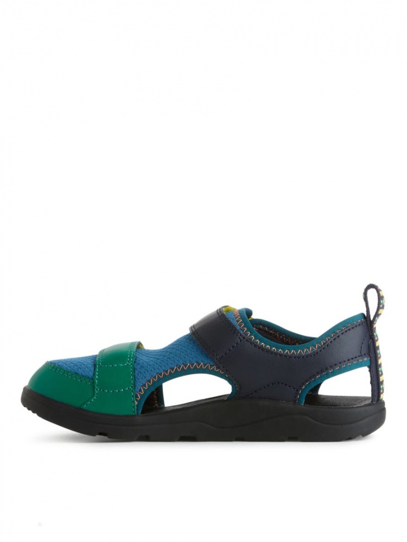 Sandale Arket Teva Hurricane Seekado Fete Albastri Verzi | Romania-CGFJ63048