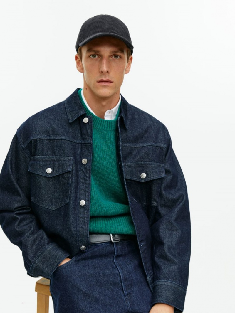 Sapca Arket Corduroy Barbati Negrii | Romania-WZUE24910