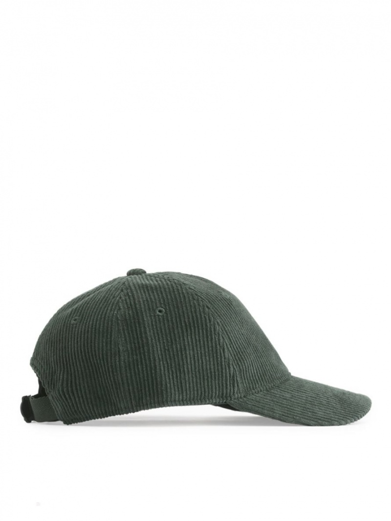 Sapca Arket Corduroy Barbati Verzi Inchis | Romania-UAWT51647