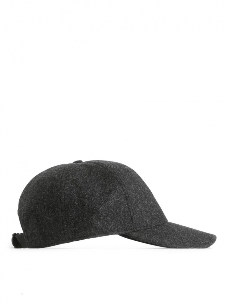 Sapca Arket Lână Felt Barbati Negrii | Romania-OVSW27608
