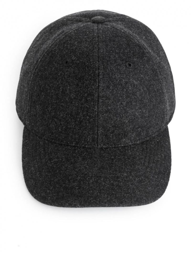 Sapca Arket Lână Felt Barbati Negrii | Romania-OVSW27608