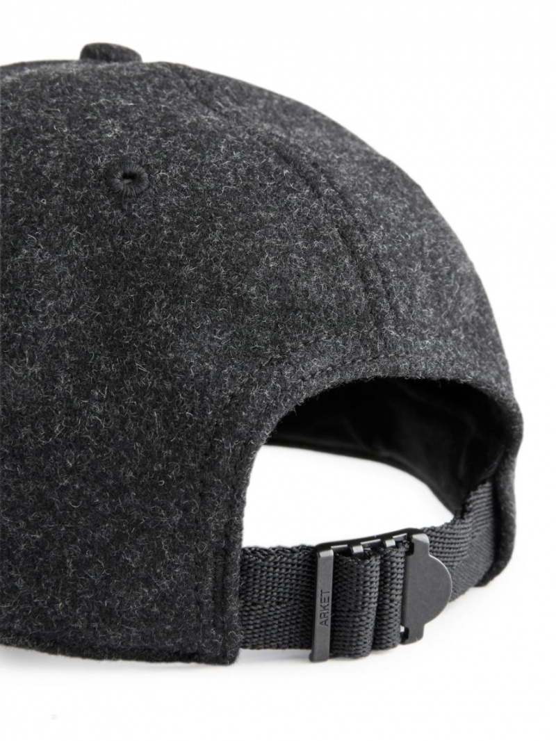 Sapca Arket Lână Felt Barbati Negrii | Romania-OVSW27608