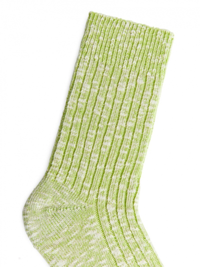 Sosete Arket Grosolan Knit Dama Verzi Deschis | Romania-ARLV07489