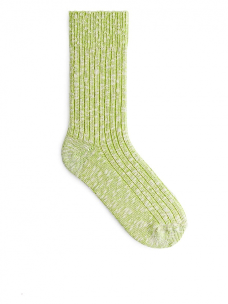Sosete Arket Grosolan Knit Dama Verzi Deschis | Romania-ARLV07489