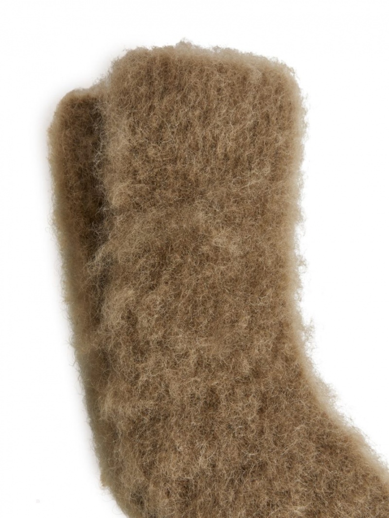 Sosete Arket Mohair Blend Dama Bej Inchis | Romania-WXHS71903