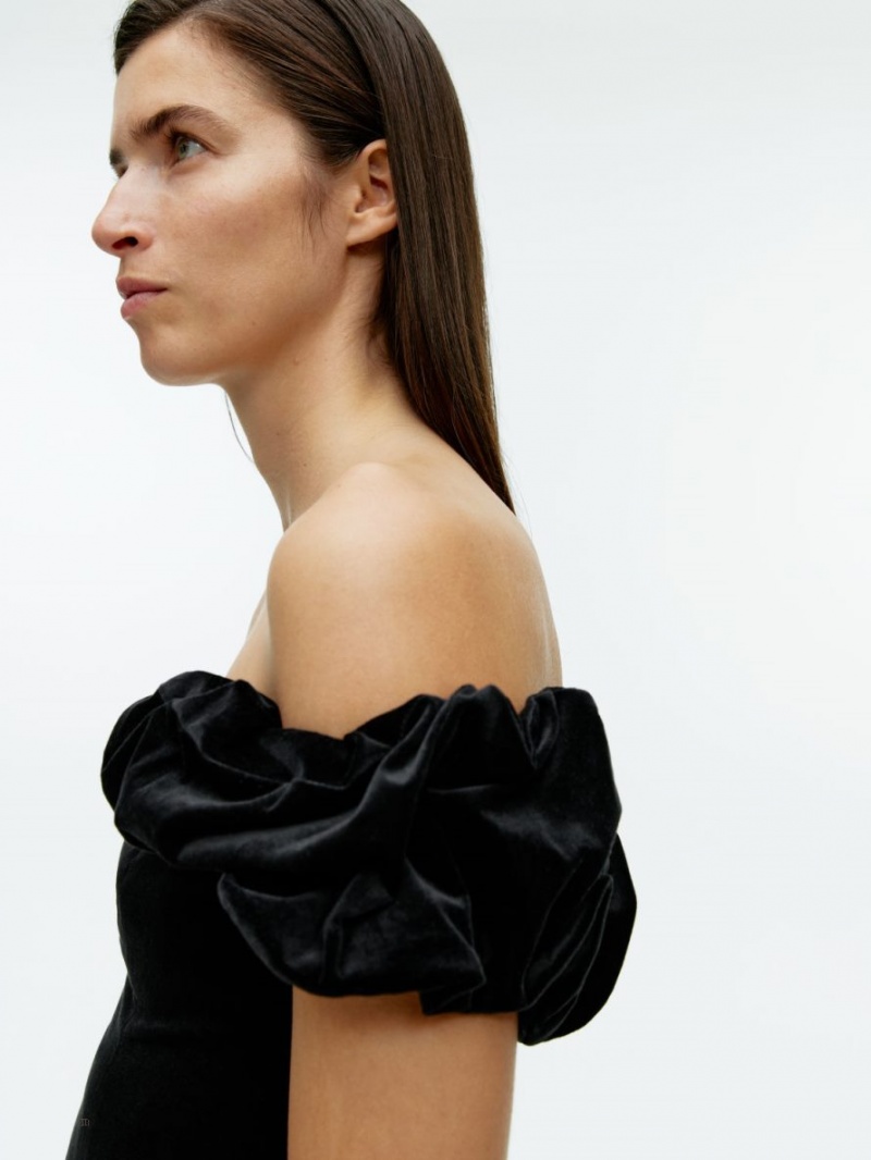 Sutiene Arket Off-Shoulder Bustier Dama Negrii | Romania-VOJW97062