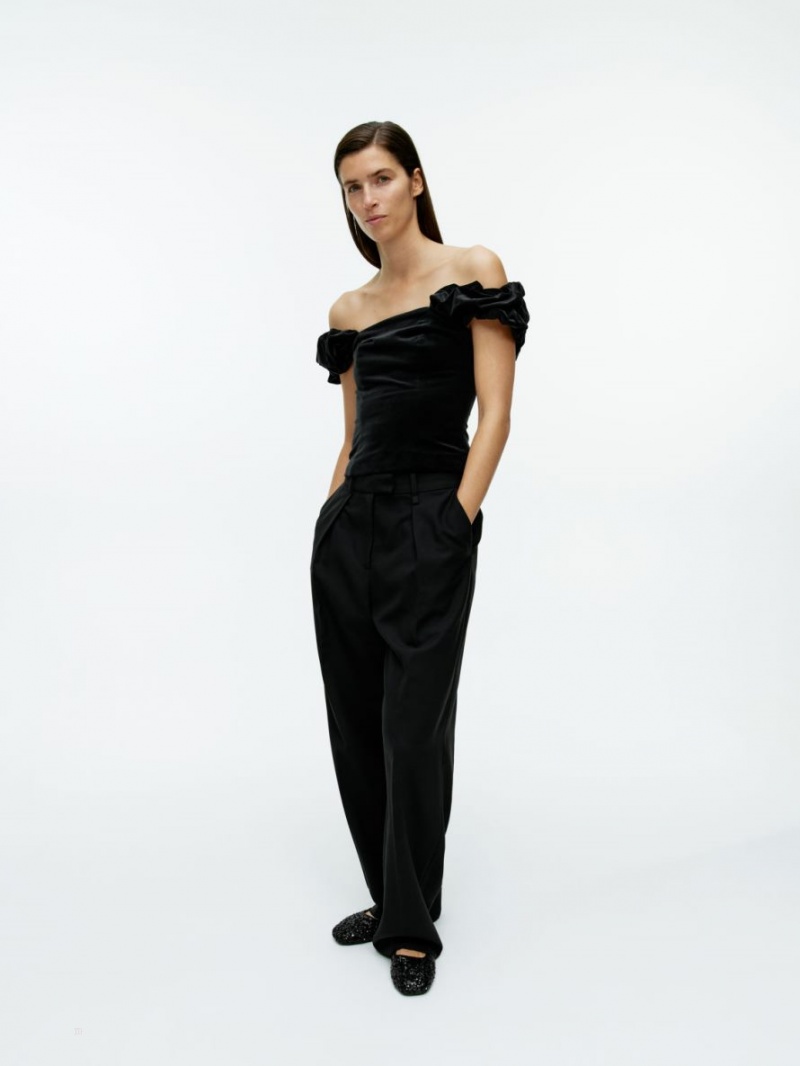 Sutiene Arket Off-Shoulder Bustier Dama Negrii | Romania-VOJW97062