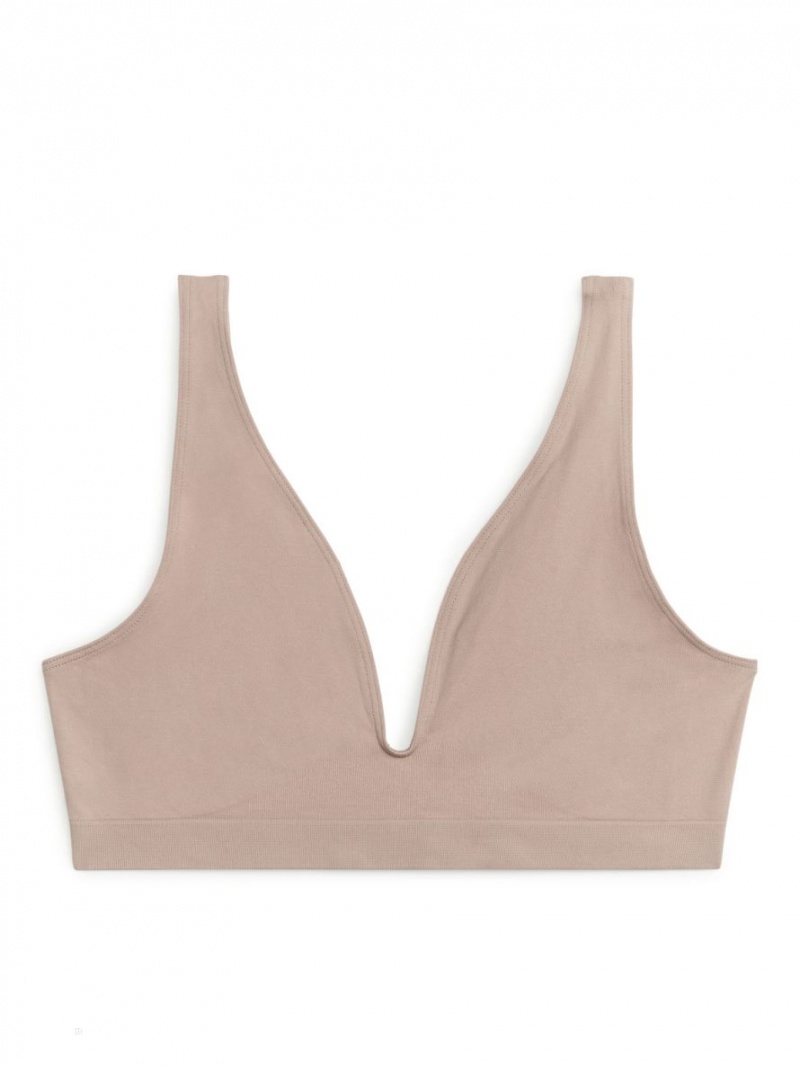 Sutiene Arket Seamless Soft Dama Bej | Romania-QFIY53428