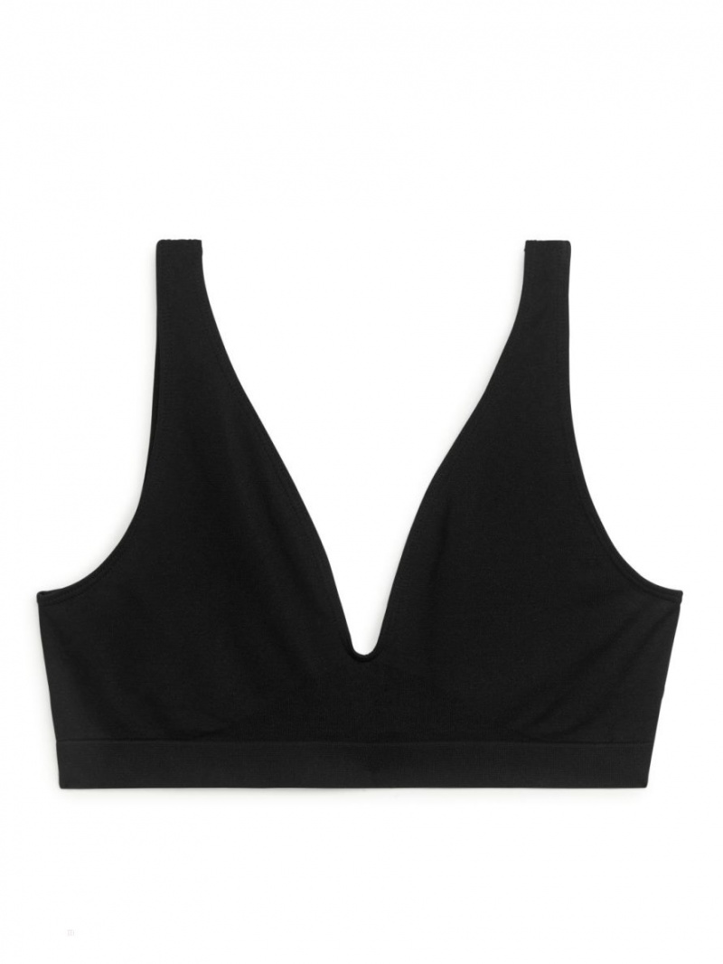 Sutiene Arket Seamless Soft Dama Negrii | Romania-WEPX41923