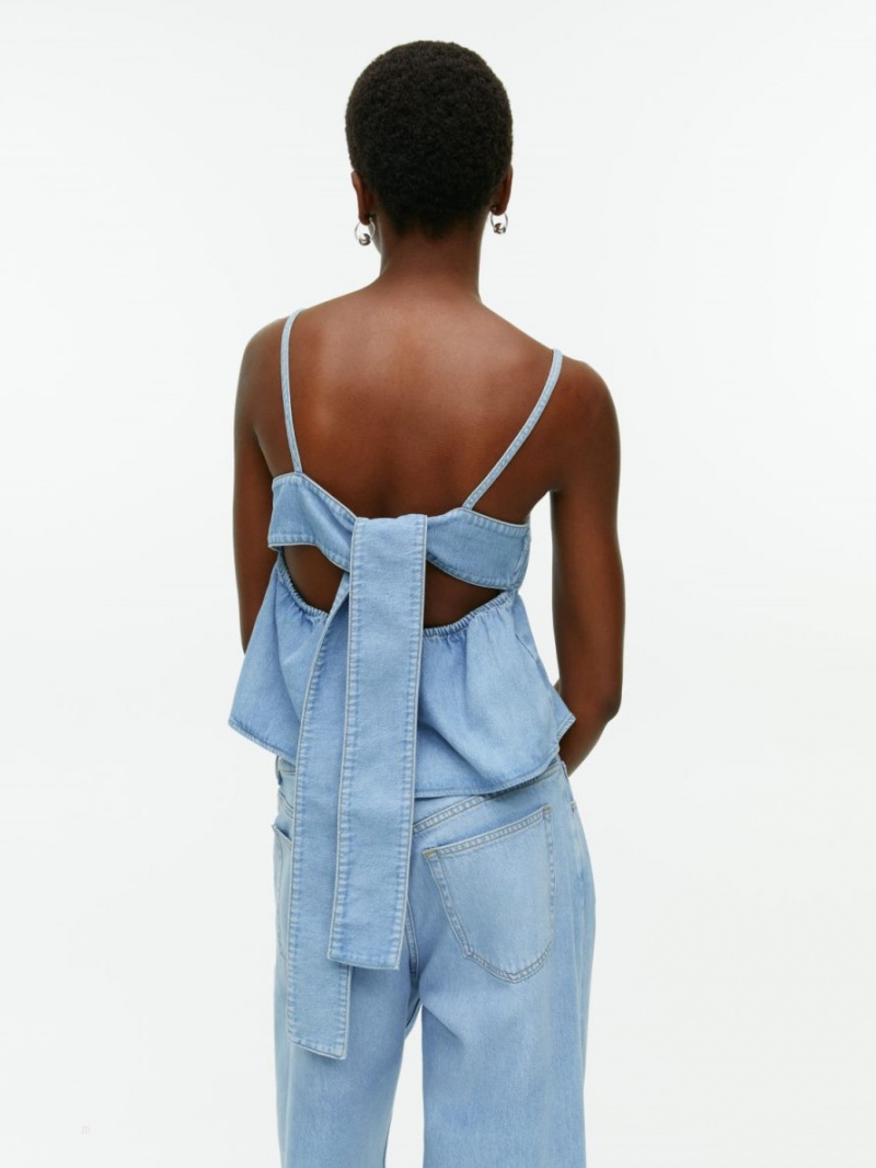 Topuri Arket Denim Curea Dama Albastri | Romania-ZYRS28759