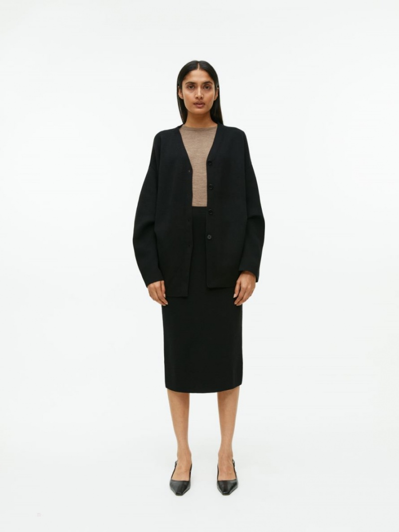 Topuri Arket Long-Sleeved Merino Dama Maro | Romania-ADLX57013