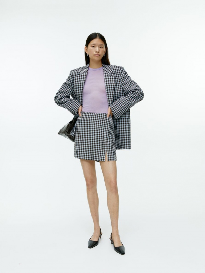 Topuri Arket Long-Sleeved Merino Dama Violet | Romania-PXWN27061