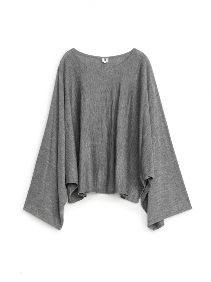Topuri Arket Loose-Fit Dama Gri | Romania-XGSM56317