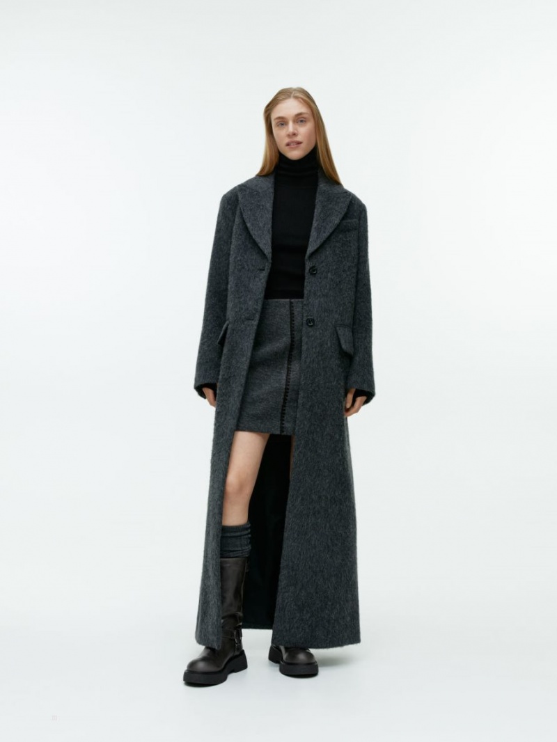 Topuri Arket Merino Lână Roll-Neck Dama Negrii | Romania-RISV25897