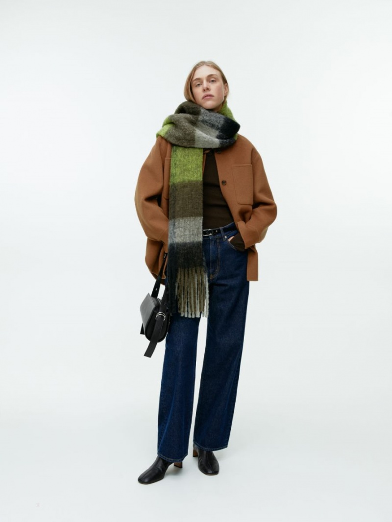 Topuri Arket Rib-Knit Merino Dama Maro Inchis | Romania-BWUZ42963