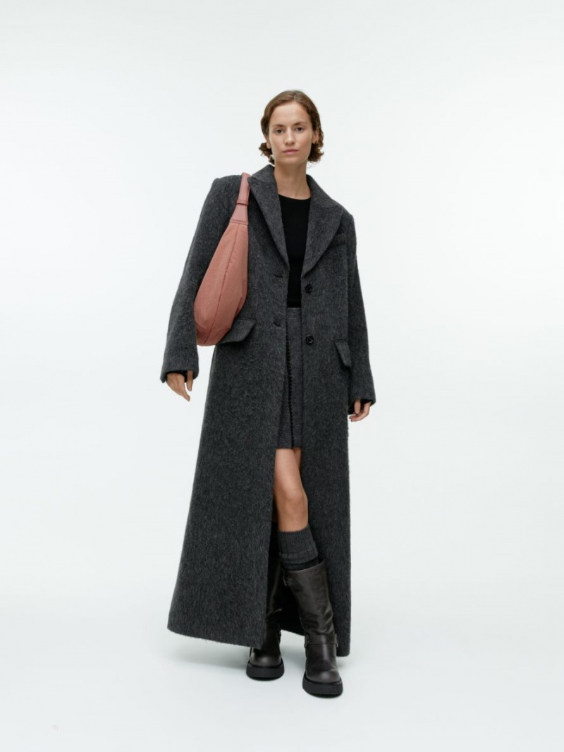 Topuri Arket Rib-Knit Merino Dama Negrii | Romania-IDWN04923