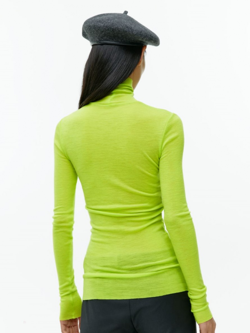 Topuri Arket Roll-Neck Lână Dama Verzi | Romania-WUVK18369