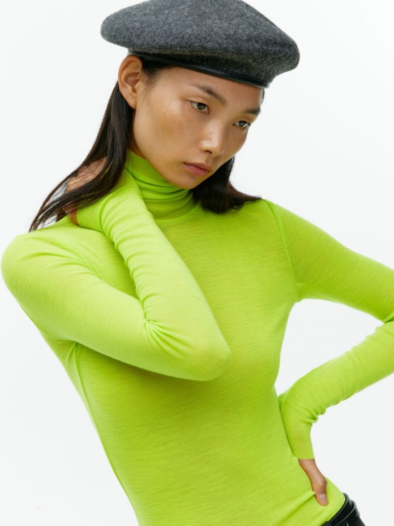 Topuri Arket Roll-Neck Lână Dama Verzi | Romania-WUVK18369