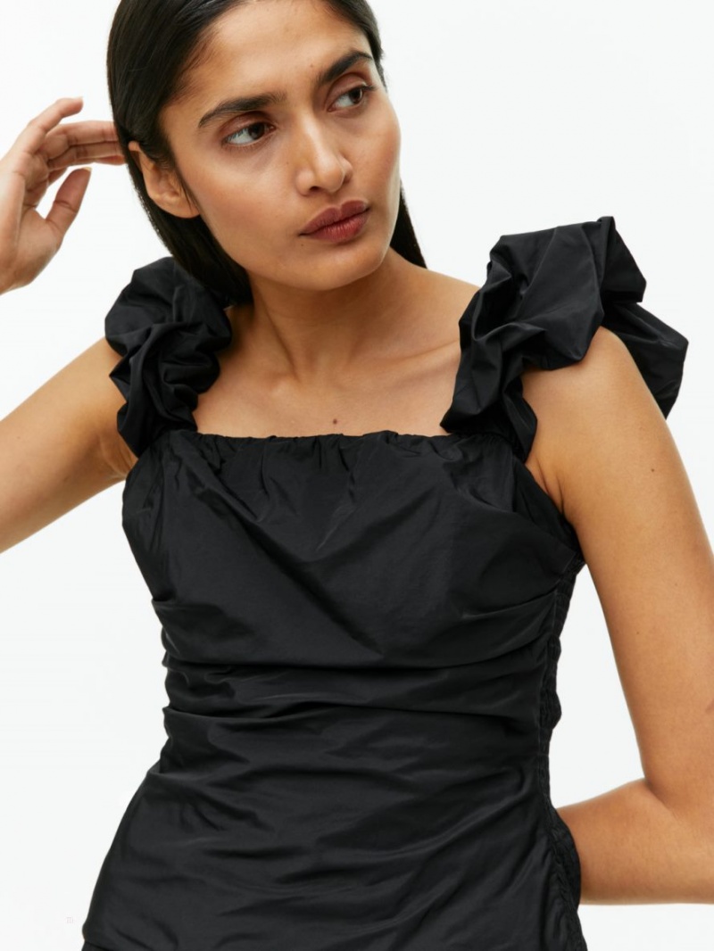 Topuri Arket Scrunched Tube Dama Negrii | Romania-IFES40625