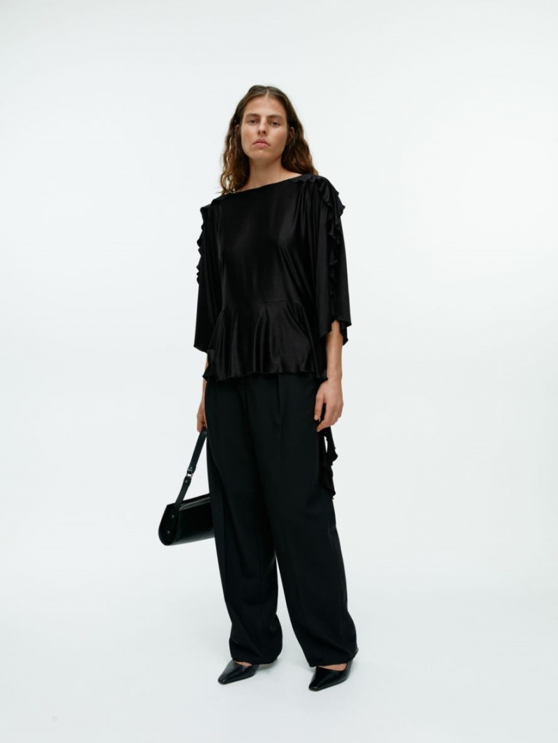 Topuri Arket Silky Frill Dama Negrii | Romania-UNDP21609