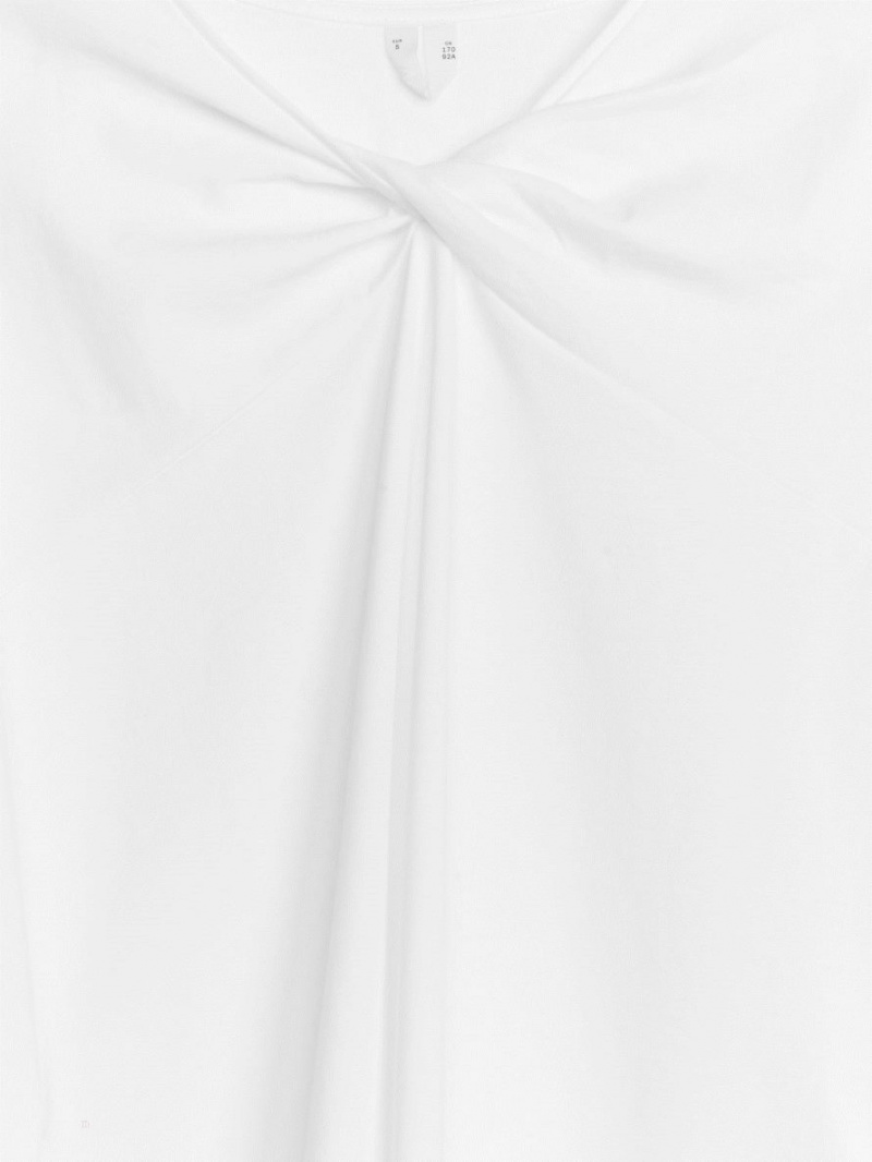 Topuri Arket Twisted Front Dama Albi | Romania-AOQZ91305