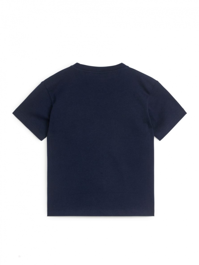 Tricouri Arket Crew-Neck Fete Albastri Inchis | Romania-XOVK27430