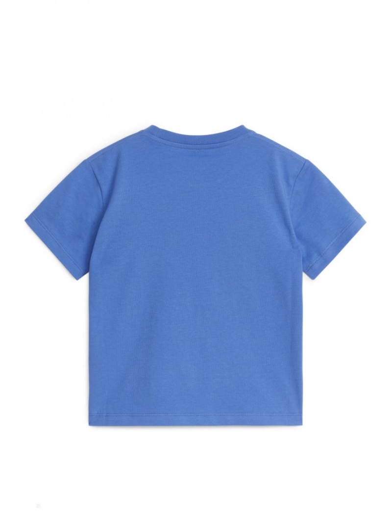 Tricouri Arket Crew-Neck Fete Albastri | Romania-IFTL74216